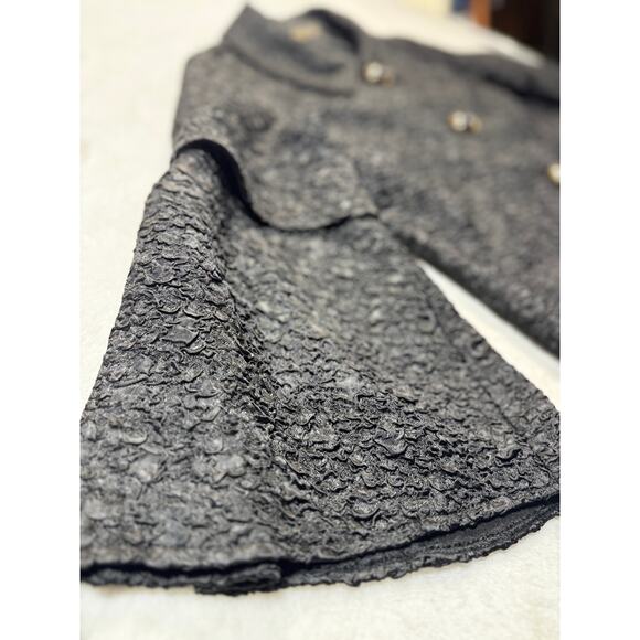 VTG Picadilly Lightweight Jacket Zip Up High Neck Sz Lg Black - Picture 7 of 12